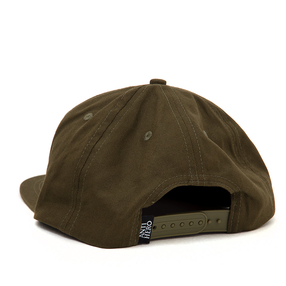 Basic Pigeon Snapback Hat (Olive / Orange)