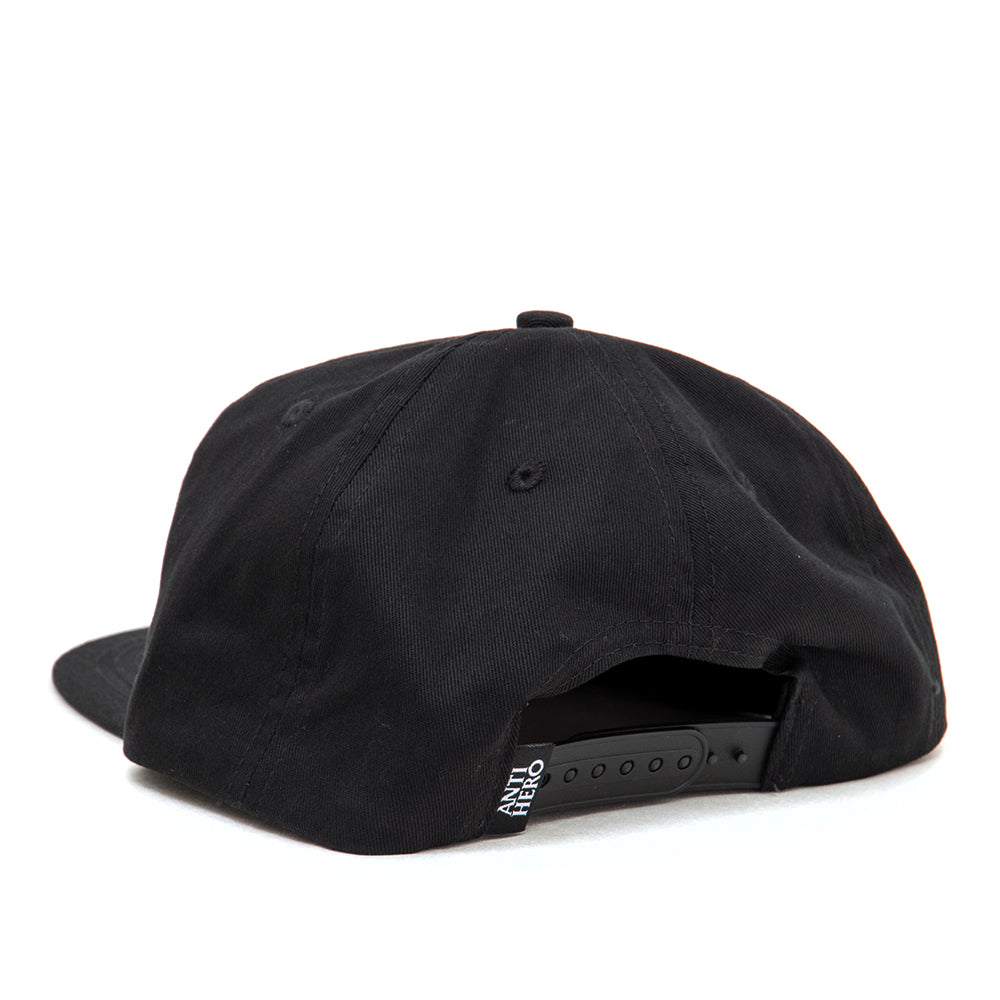 Basic Pigeon Round Snapback Hat (Black)