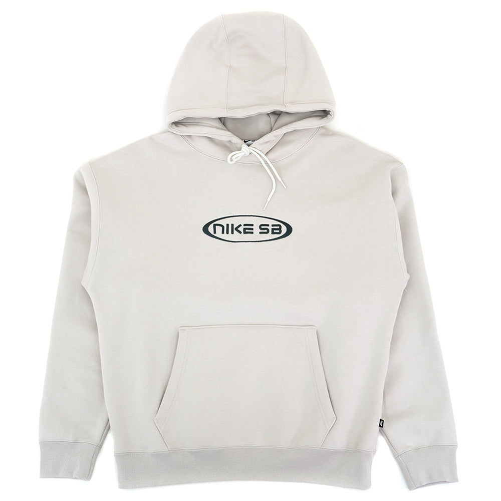 Fleece Pullover Skate Hooded Sweatshirt (Light Bone / Deep Jungle)