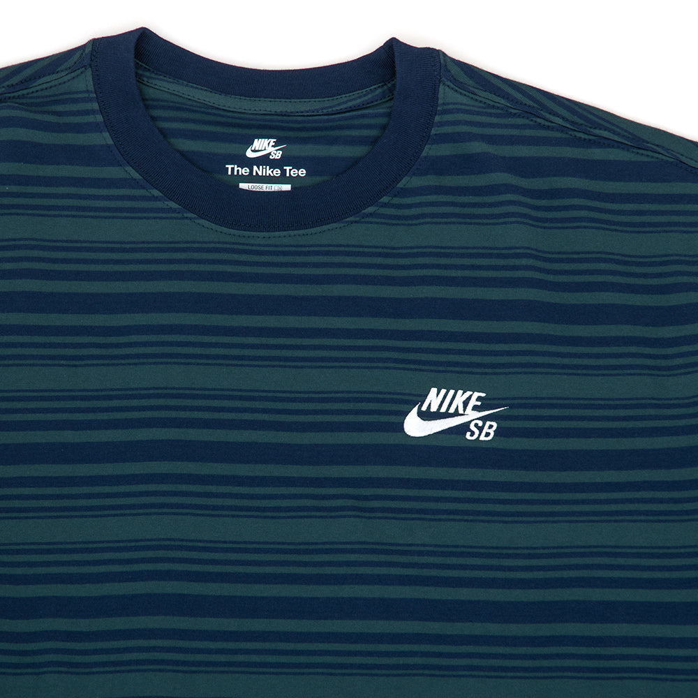 Skate L/S Stripe Shirt (Midnight Navy/Deep Jungle)
