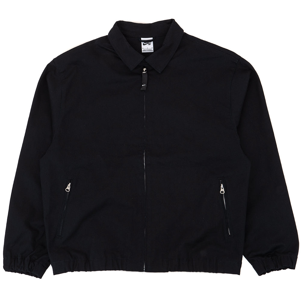 Woven Twill Premium Skate Jacket (Black)
