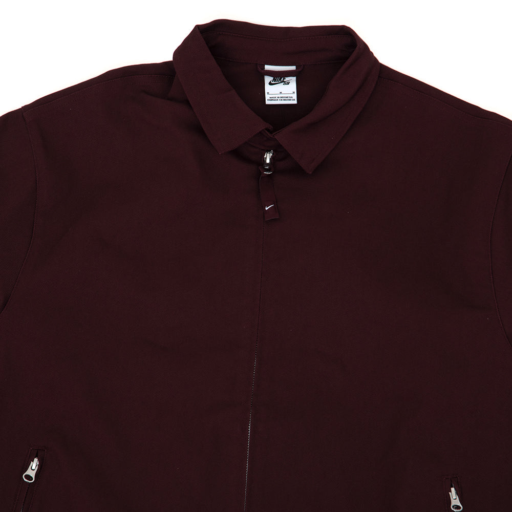 Woven Twill Premium Skate Jacket (Burgundy Crush)