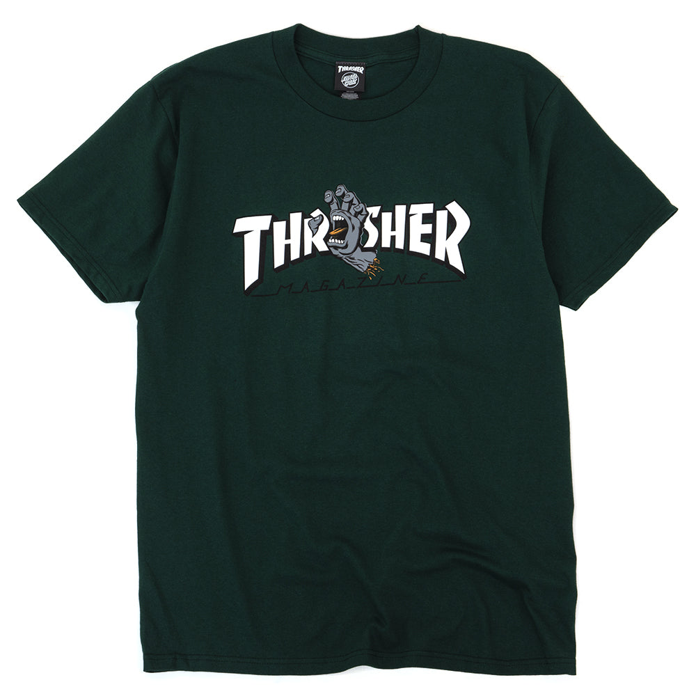 Thrasher Screaming Logo S/S Heavyweight T-Shirt (Forest)