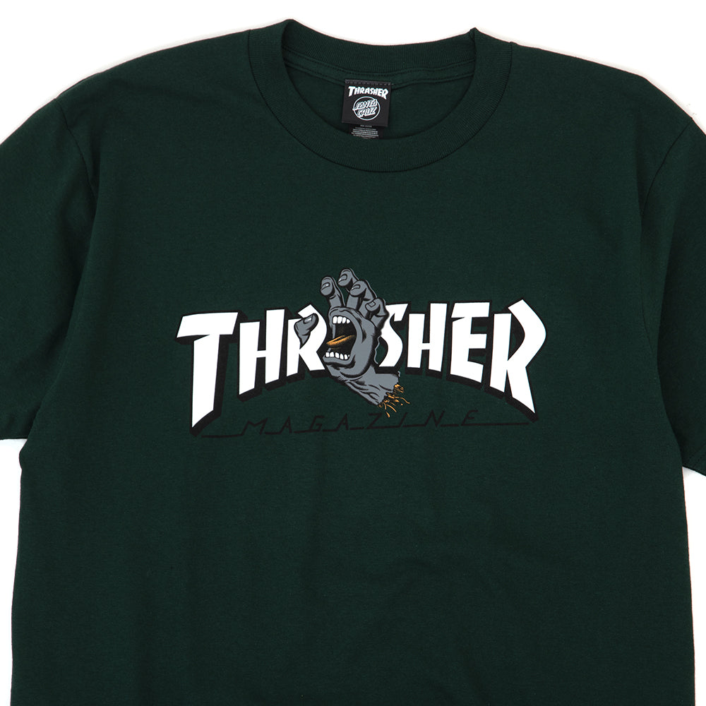 Thrasher Screaming Logo S/S Heavyweight T-Shirt (Forest)