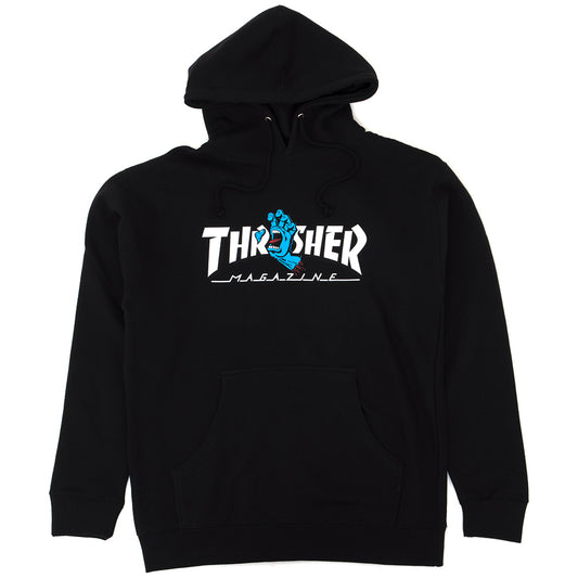 Thrasher Screaming Logo P/O Hooded Heavyweight Sweatshirt (Black) (S)