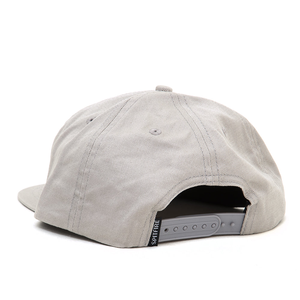 Classic 87' Swirl Snapback Hat (Silver / Red)