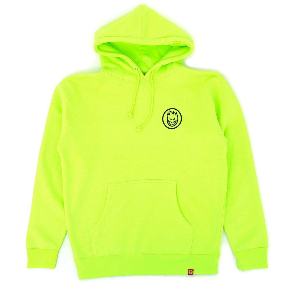 Swirled Classic Pullover Hooded Sweatshirt (Safety Yellow)