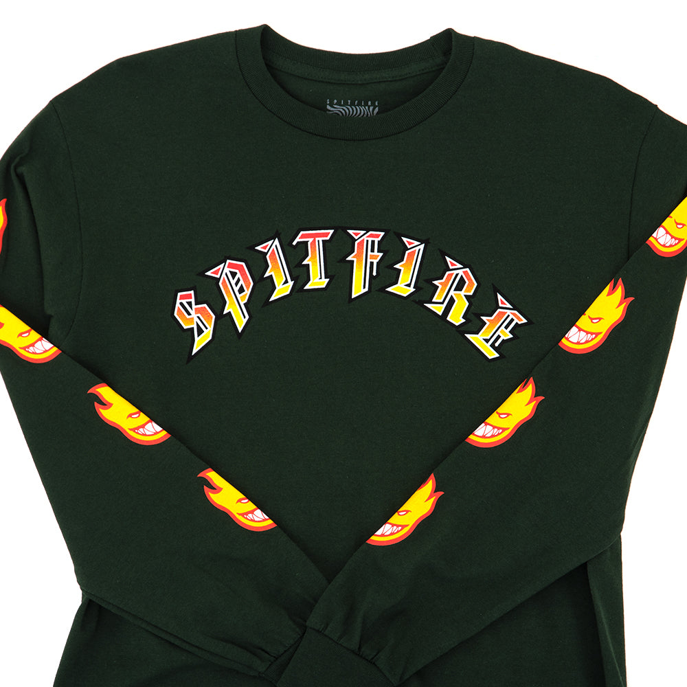 Old E Bighead Fill Sleeve L/S Shirt (Forest Green)