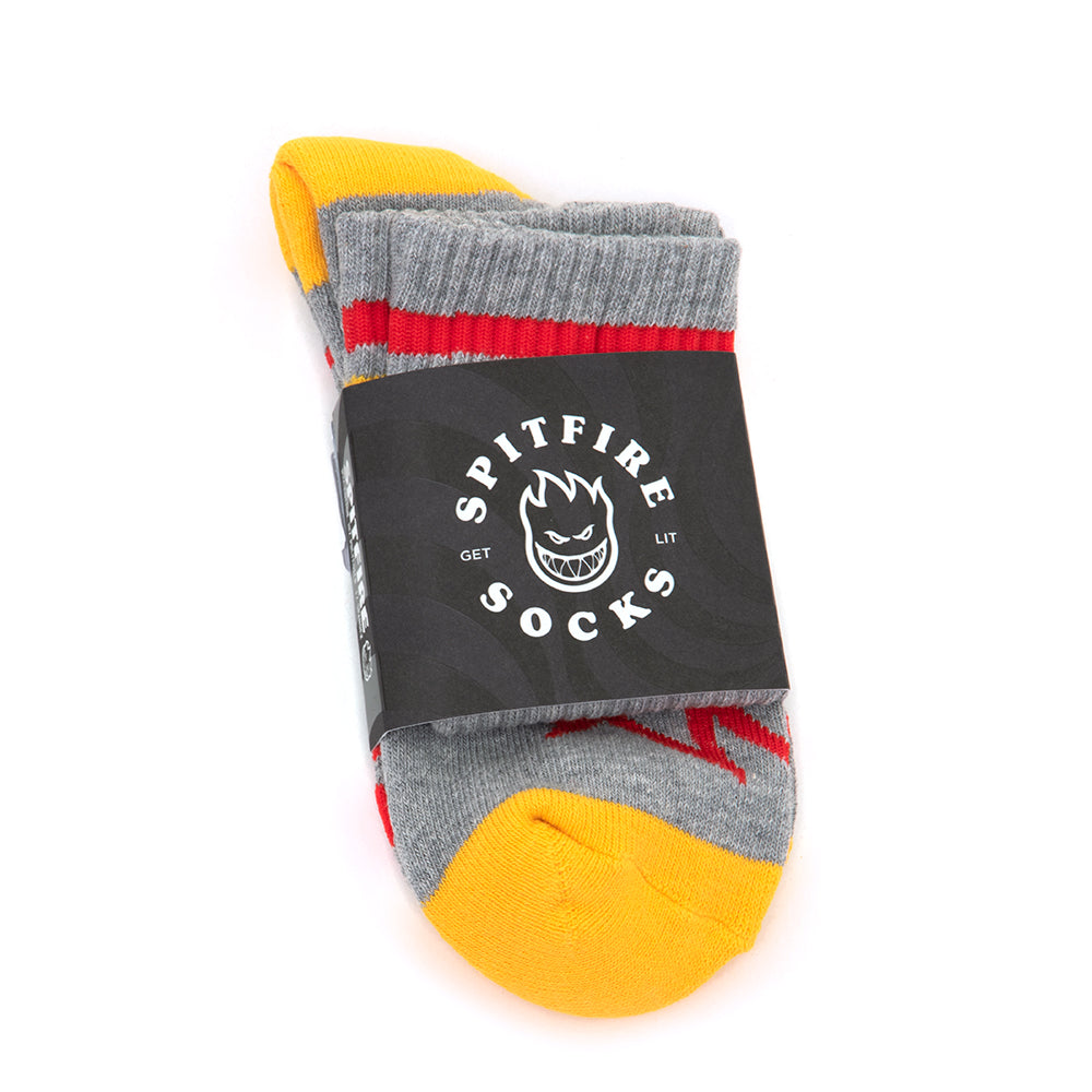 Classic 87' Bighead Crew Sock (Heather / Red / Yellow)