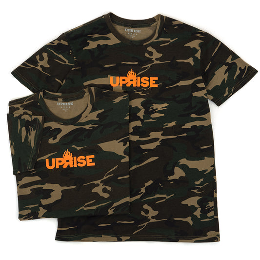 Flame Logo Featherweight T-shirt (Camo) (S)