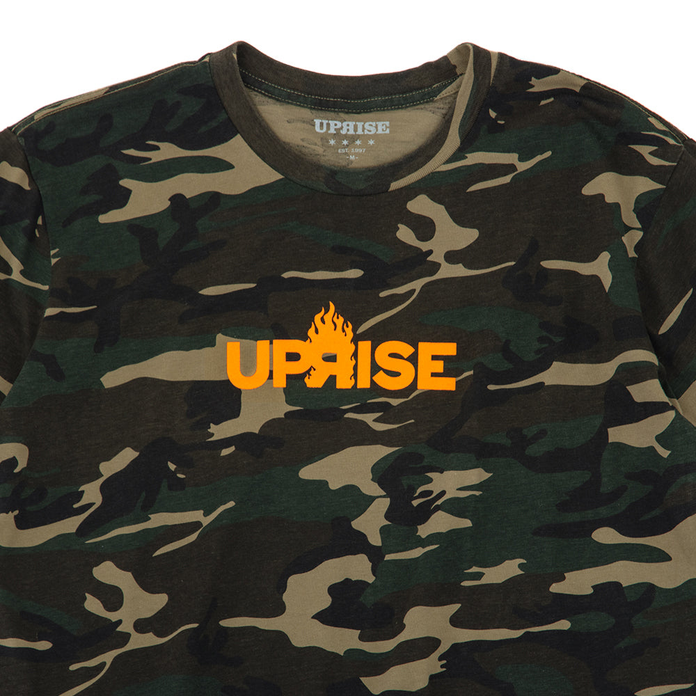 Flame Logo Featherweight T-shirt (Camo) (S)