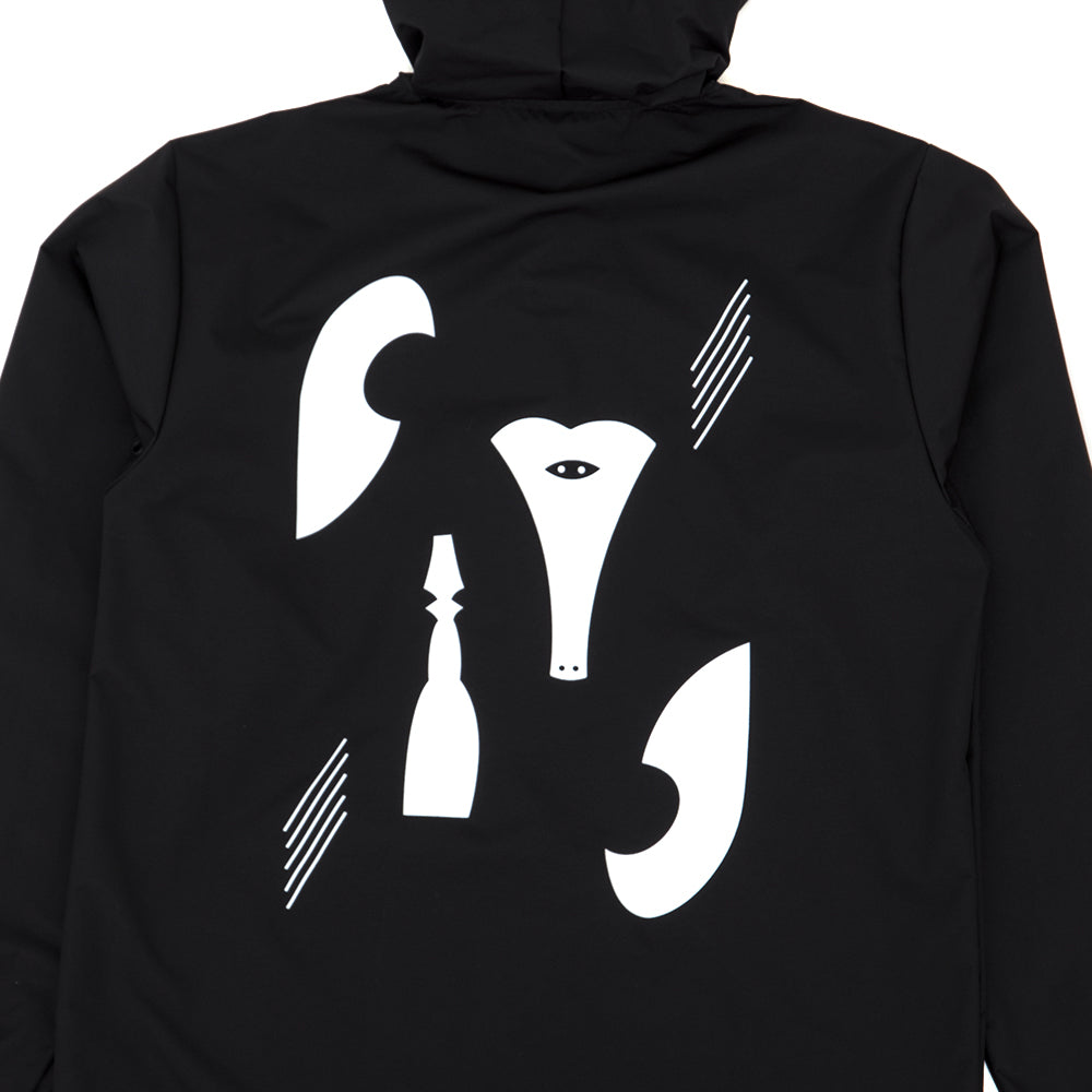 Picasso Pieces Hooded Windbreaker (Black)