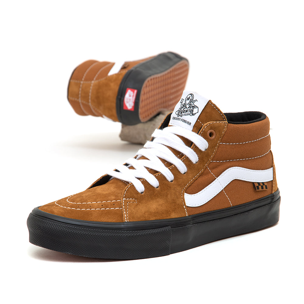 Skate Grosso Pig Suede (Brown / Black) VBU