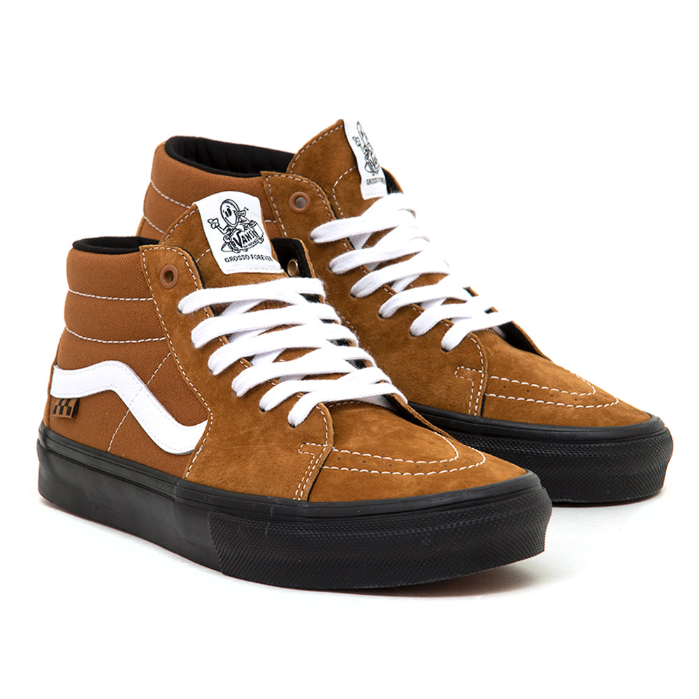Skate Grosso Pig Suede (Brown / Black) VBU