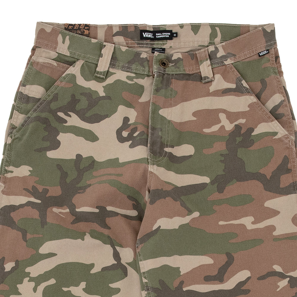 Drill Chore Carpenter Loose Denim Pant (Vintage Camo / Black) VBU