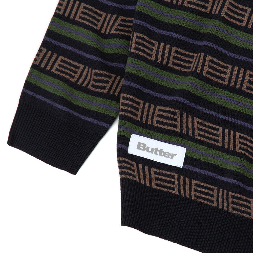 Windsor Knitted Sweatshirt (Navy Forest)