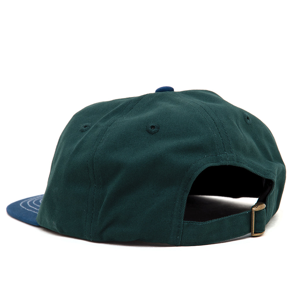 Stars 6-Panel Strapback Cap (Forest / Navy)