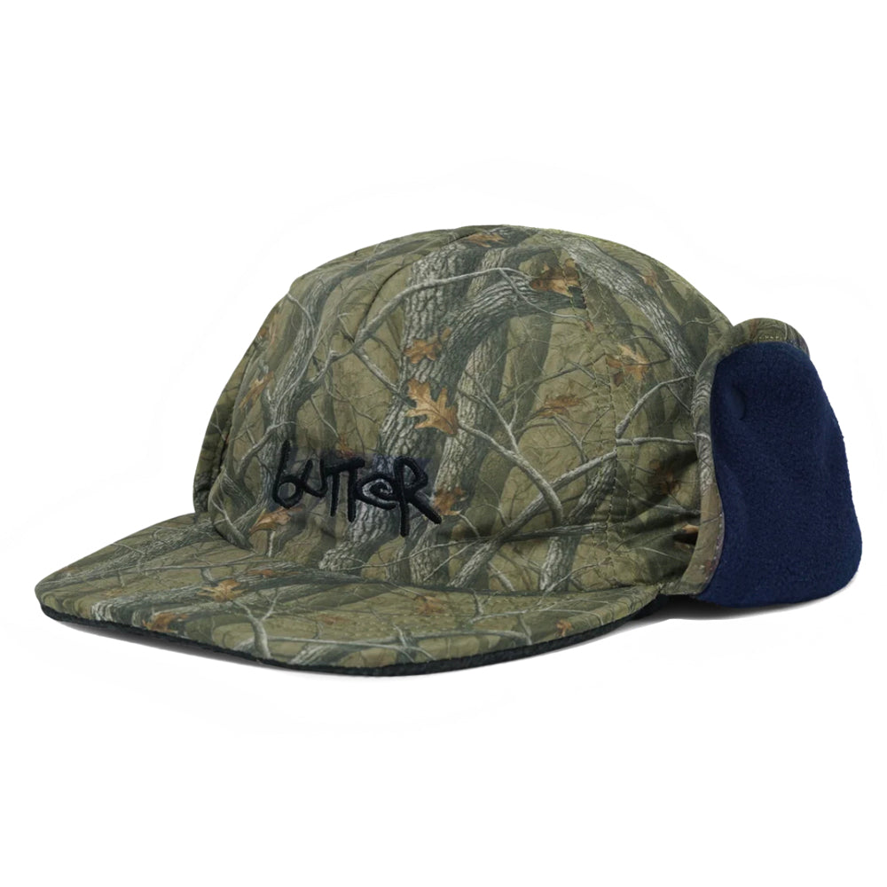 Polartec Reversible Trapper Cap (Forest Camo / Navy)