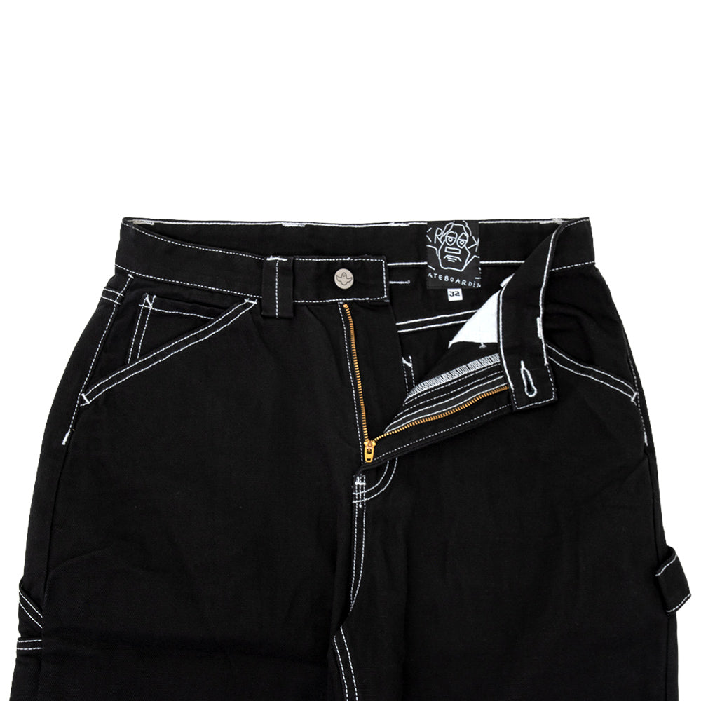 Sun Heart Carpenter Pant (Black / Yellow)