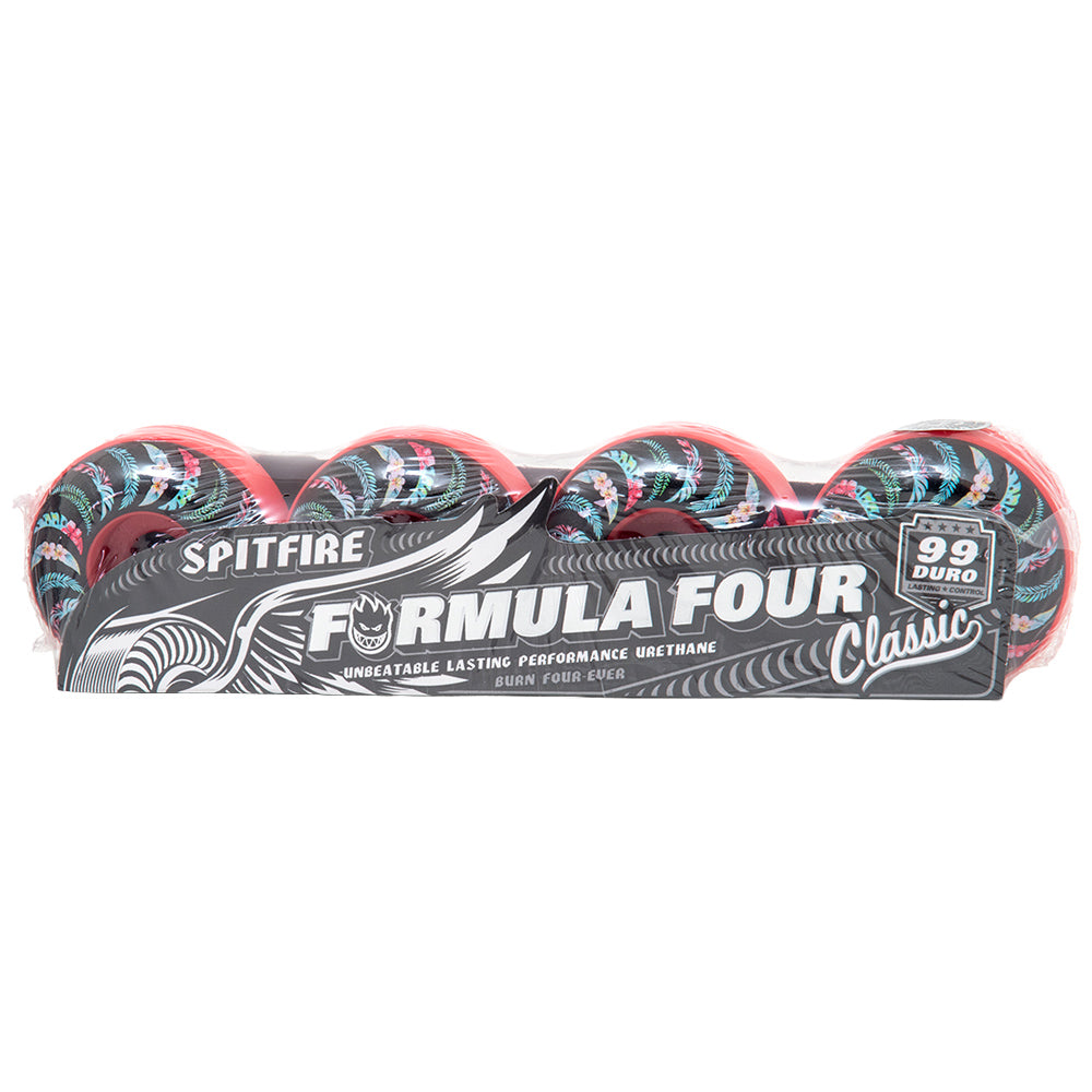52mm Formula Four Classic Floral Wheels Pink (99D)