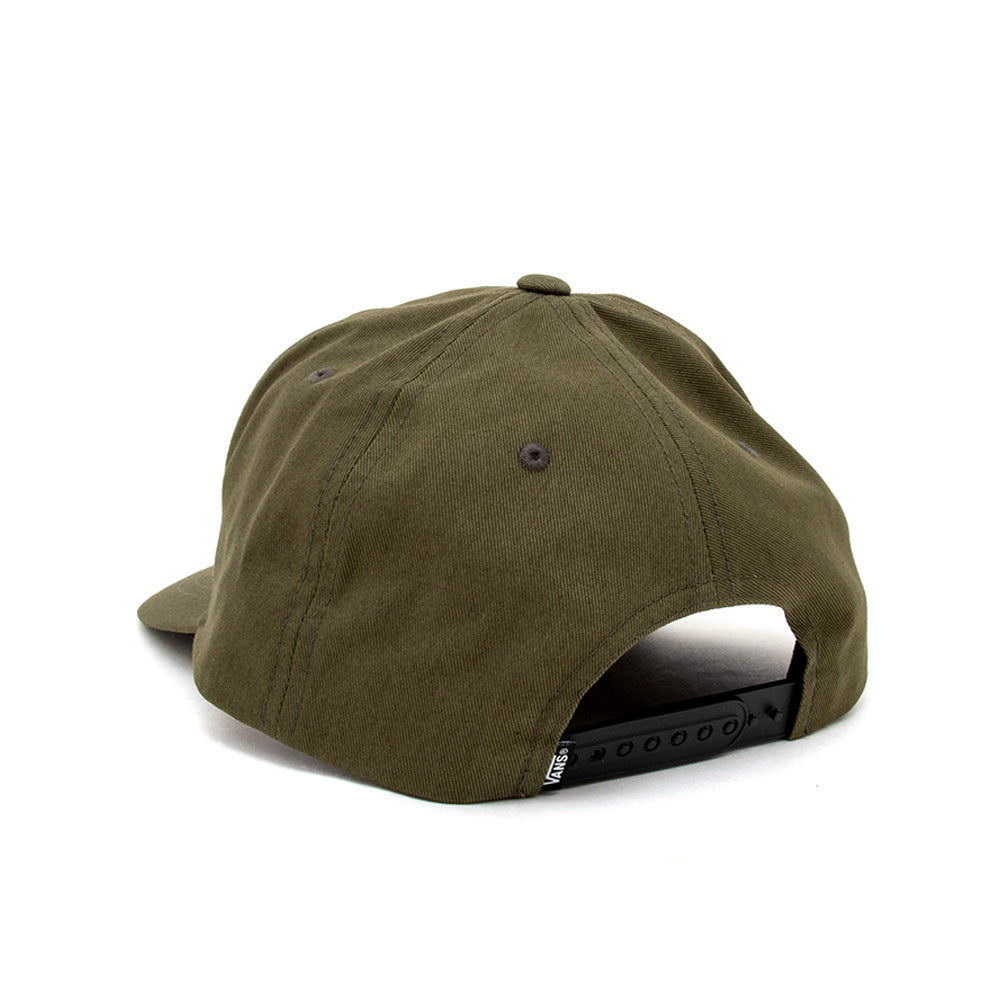 Drop V Oval 5 Panel Snapback Hat (Mossy Olive)