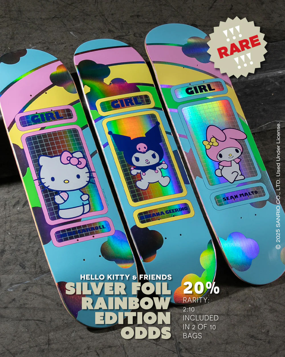 Malto Hello Kitty Rainbow Edition Deck (8.25)
