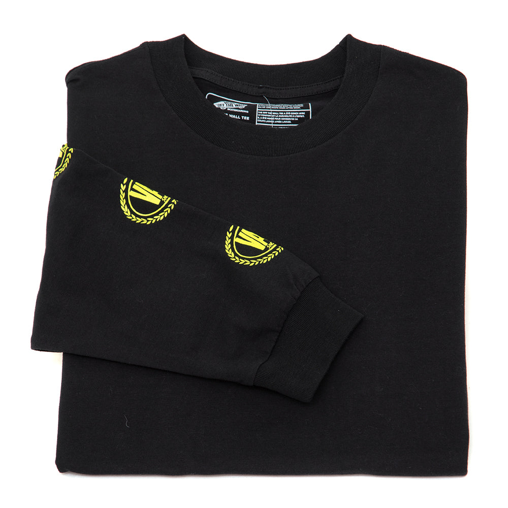 Off The Wall Gradient Logo Loose L/S T-Shirt (Black) VBU