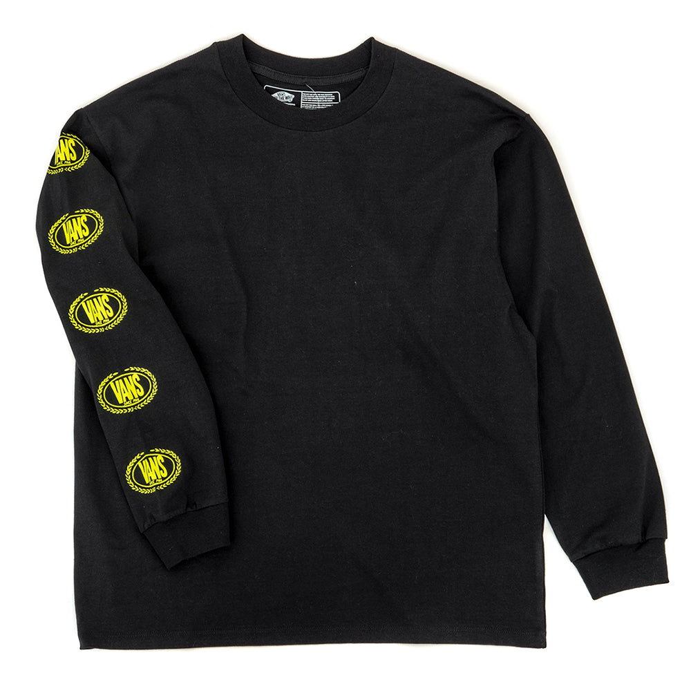 Off The Wall Gradient Logo Loose L/S T-Shirt (Black) VBU
