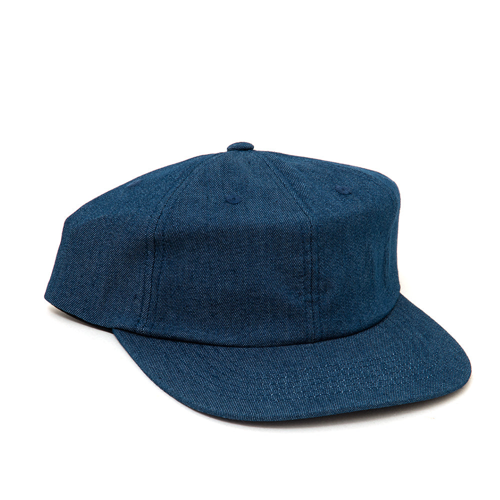 Strawberry Hill Embroidered Strapback Hat (Denim)