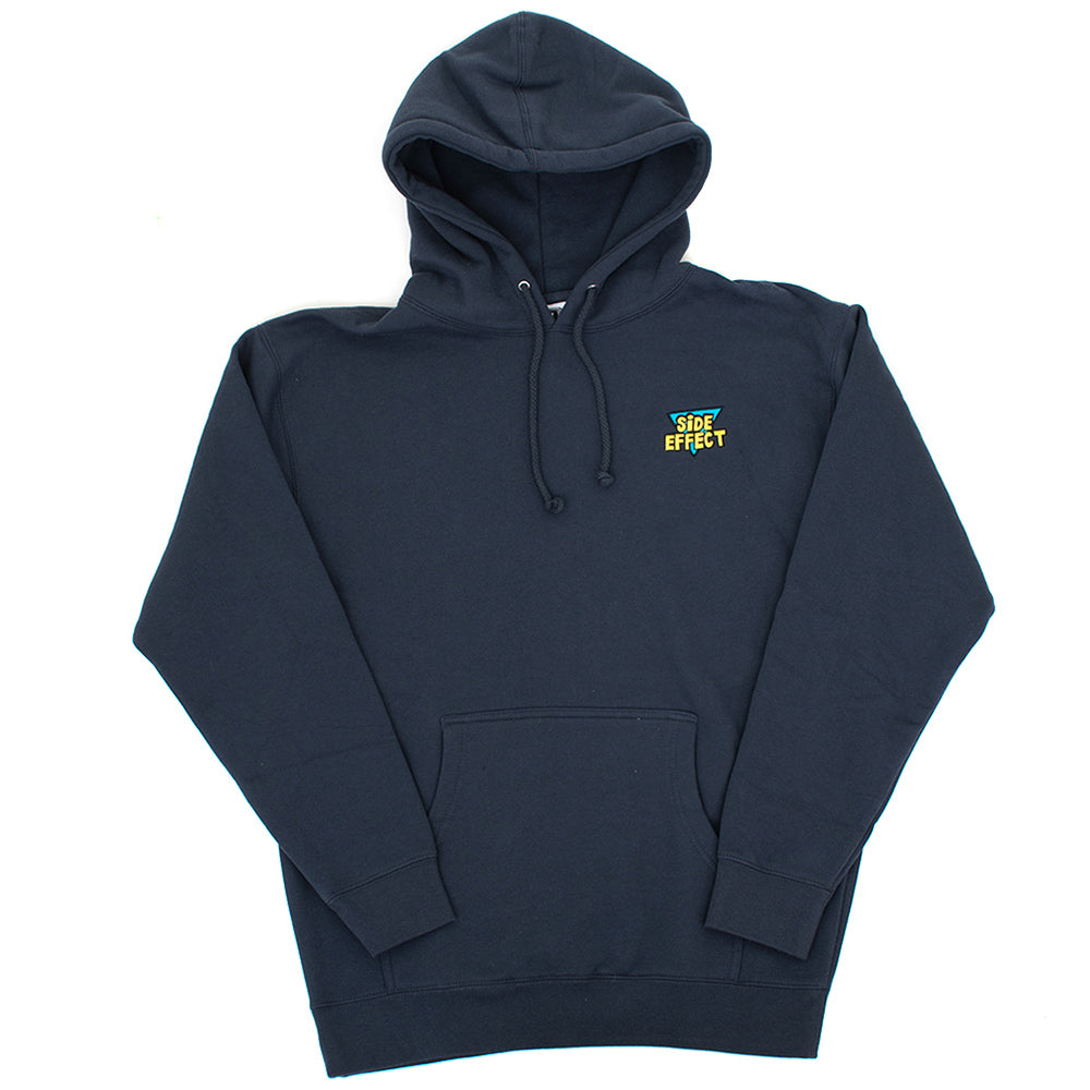 Heavyweight Embroidered Logo Hooded Sweatshirt (Navy) (S)