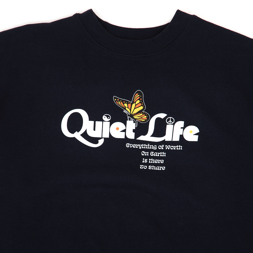 Butterfly Crewneck Sweater (Navy) (S)