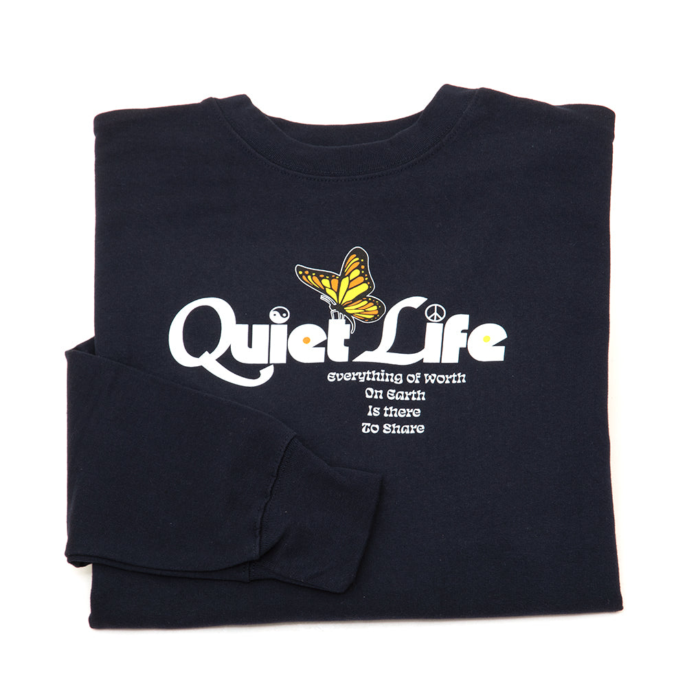 Butterfly Crewneck Sweater (Navy) (S)