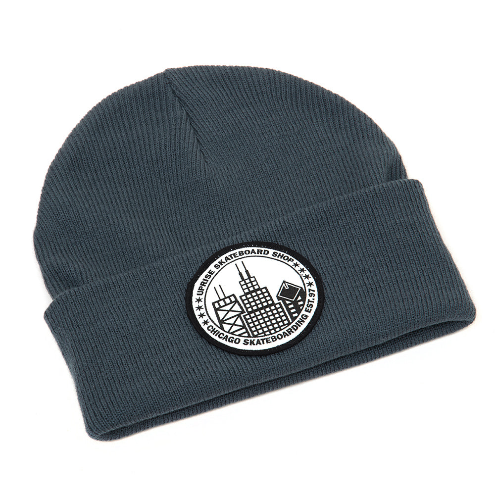 City Seal Cuffed Beanie (Blue)
