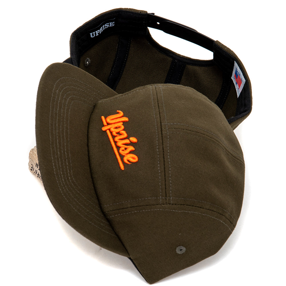 Jamieson 5-Panel (Dark Olive / Orange)
