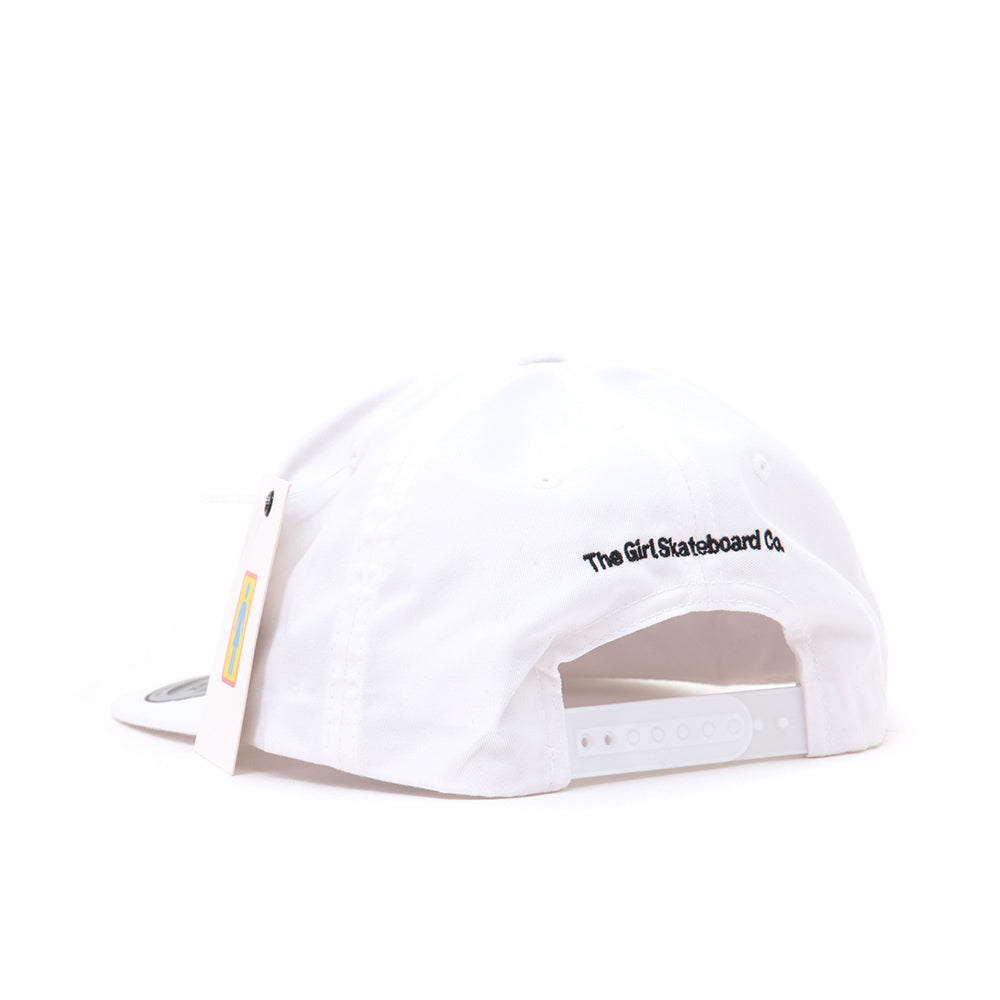 Blooming Snapback Cap (White)