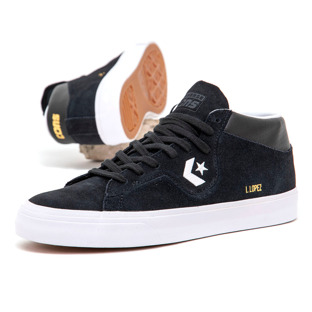 Louie Lopez Pro Mid (Black / Black / White) (S+)