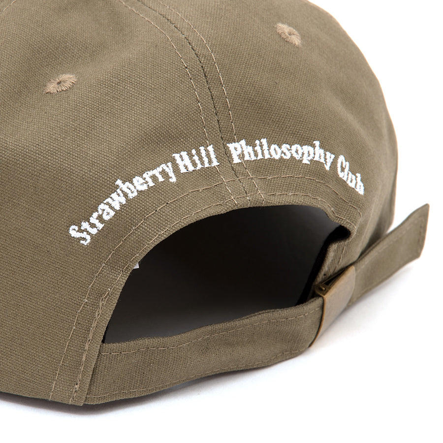 Strawberry Hill Embroidered Strapback Hat (Olive) (S)