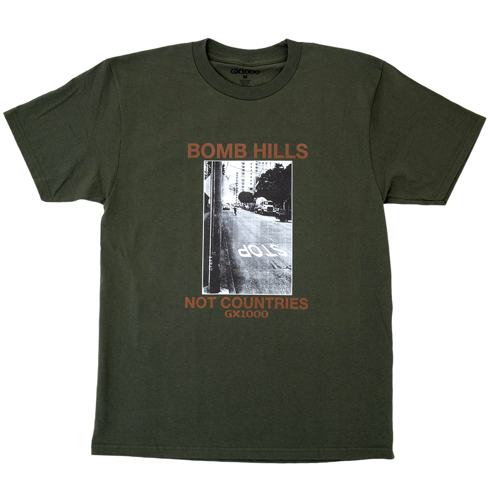 Bomb Hills Not Countries S/S T-Shirt (Desert Green)