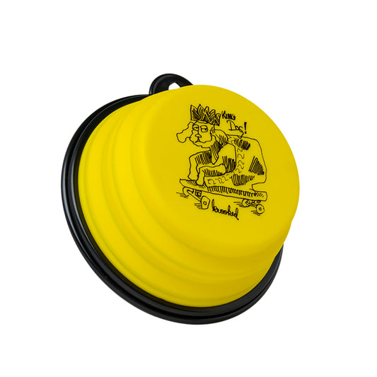 King Dog Bowl (Yellow / Black)