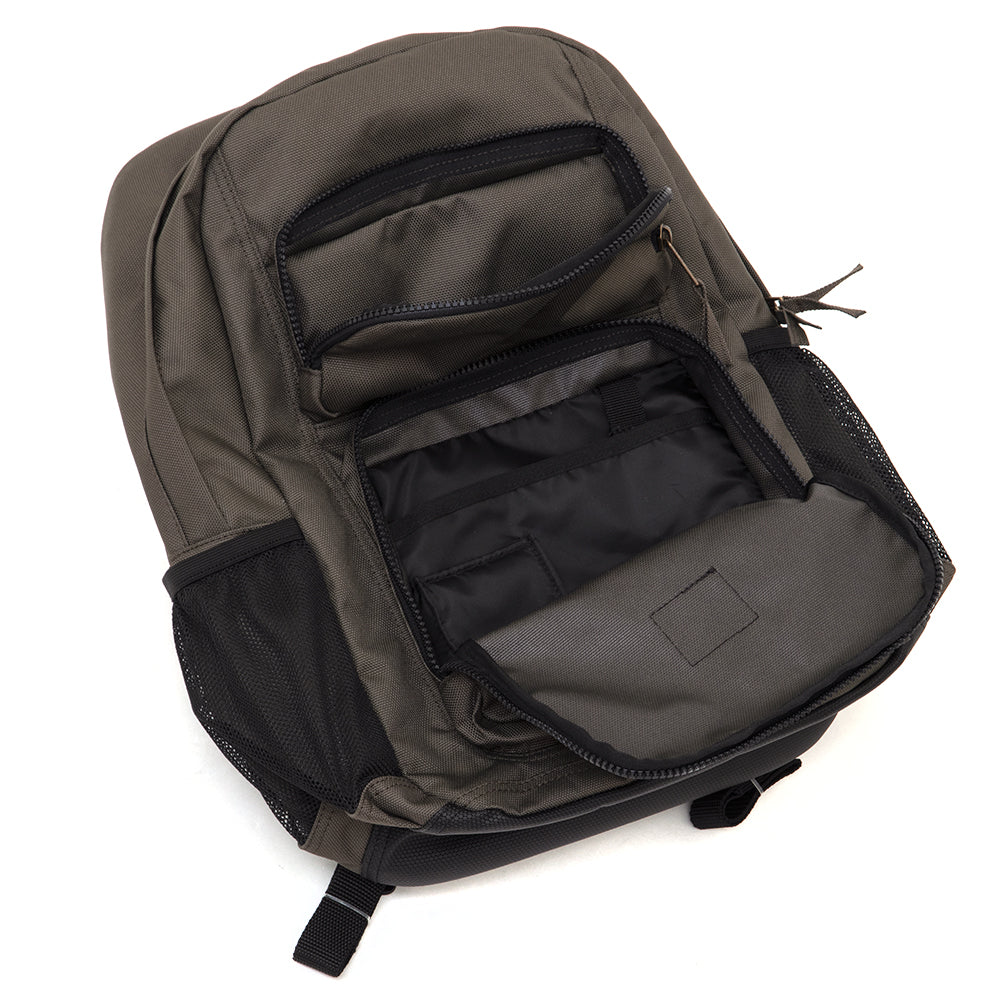 Double Pocket Backpack Moss Green Uprise Skateshop