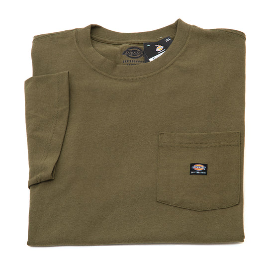 Dickies Skateboarding Heavyweight Pocket T-Shirt (Olive Green)