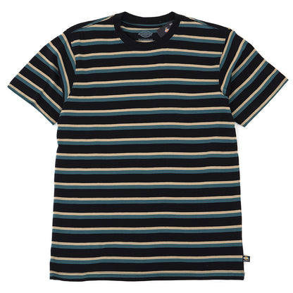 Striped T-Shirt (Black / Lincoln Green Stripe)