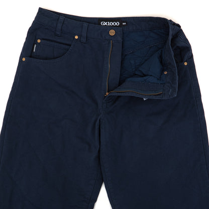 Baggy Quilted Pant (Navy)