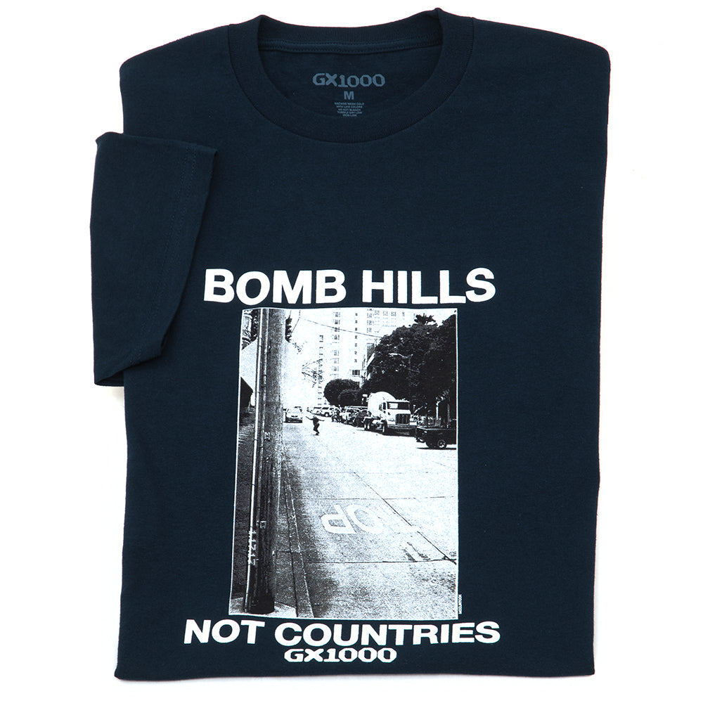 Bomb Hills Not Countries T-Shirt (Navy)