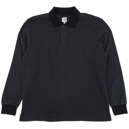 Polo Houndstooth L/S Shirt (Black / Grey)