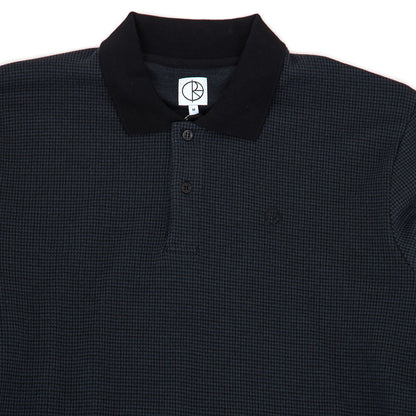 Polo Houndstooth L/S Shirt (Black / Grey)