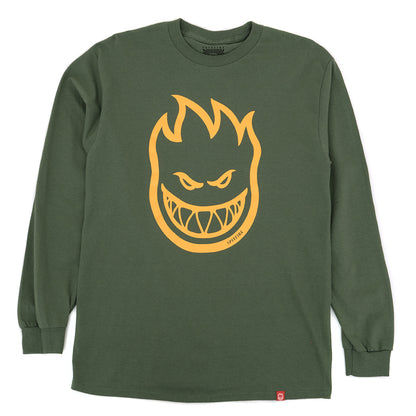 Bighead L/S T-Shirt (Military Green / Gold)