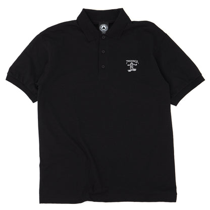 Mini Gonz Embroidered Polo Shirt (Black)