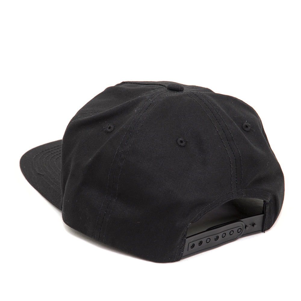 Mag Logo 5-Panel Snapback Hat (Black / White)