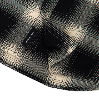 Monterey III Flannel Buttondown Shirt (Black / Oatmeal) VBU